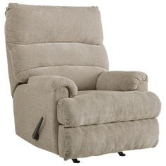 Signature Design by Ashley Man Fort Manual Rocker Recliner in Dusk