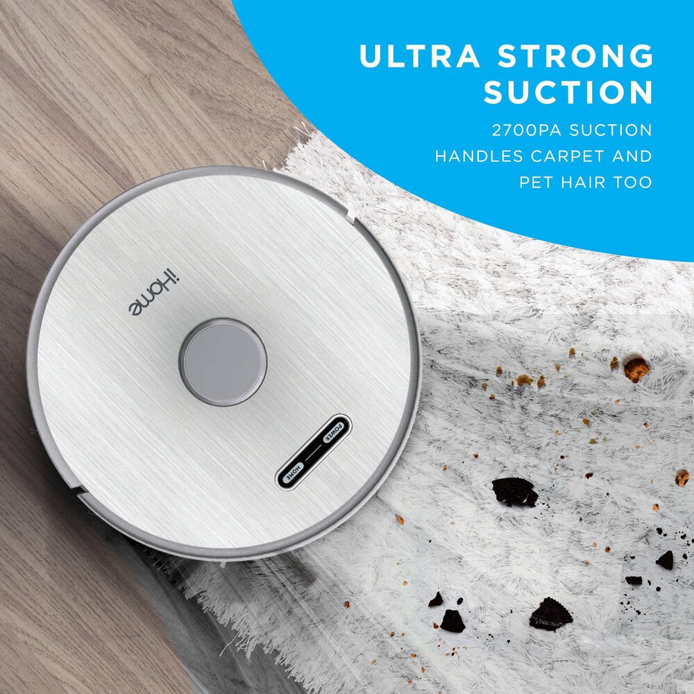 Ihome Autovac Halo 3-In-1 Robotic Vacuum And Mop In Silver | Nebraska  Furniture Mart