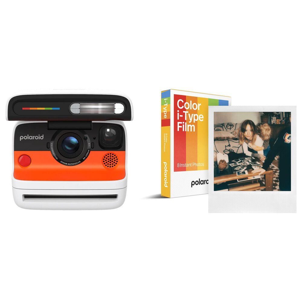 Polaroid Flip Instant Camera with Color Film Bundle (8 Photos) in White, , large