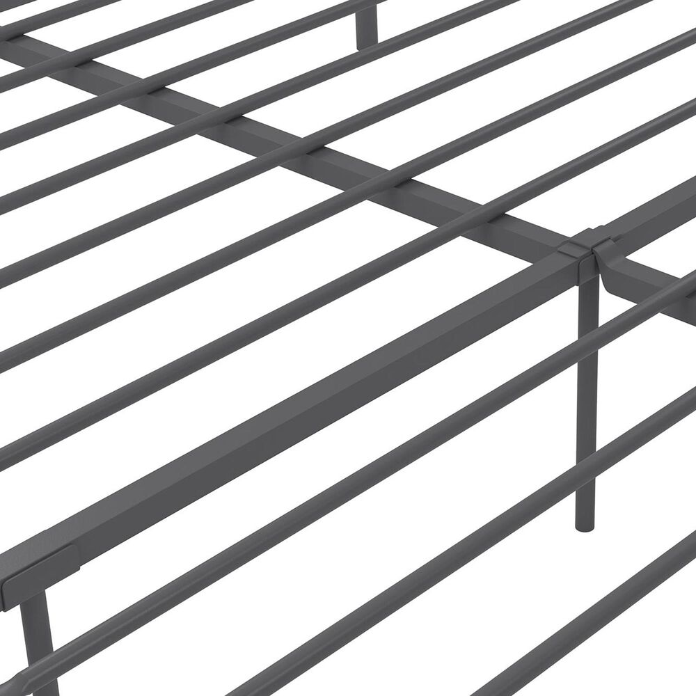 Novogratz Marion King Canopy Bed in Dark Gray, , large