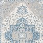 Safavieh Micro-Loop MLP213M 9" x 12" Ivory and Blue Area Rug, , large
