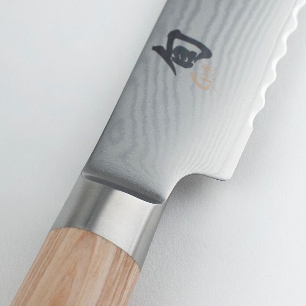 Shun Classic Blonde Bread 9&quot; Knife in Blonde and Silver, , large