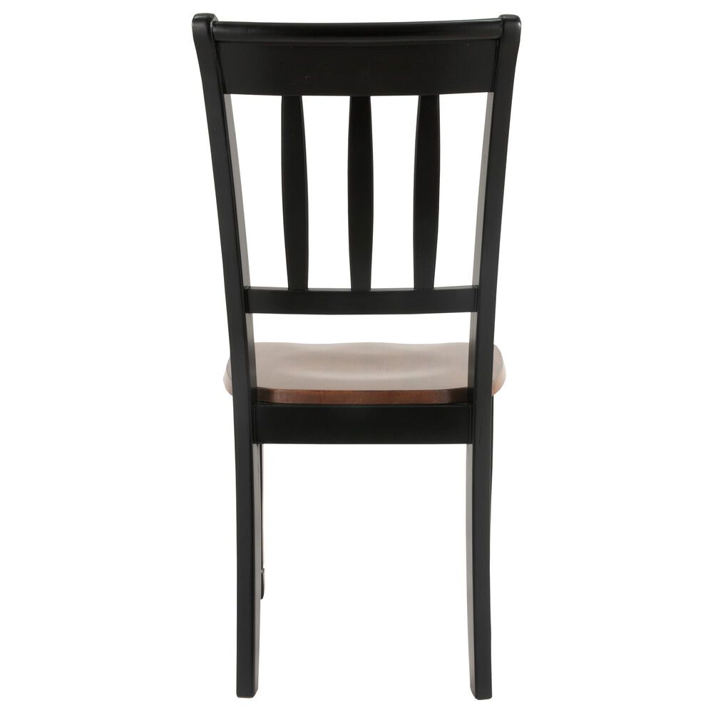 Ashley Owingsville 7-Piece Dining Set in Black and Brown, , large