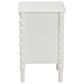 Baxton Studio Malinda 2-Drawer End Table with Spindle Legs in White, , large