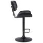 Blue River Brooklyn Adjustable Swivel Bar Stool in Black, , large