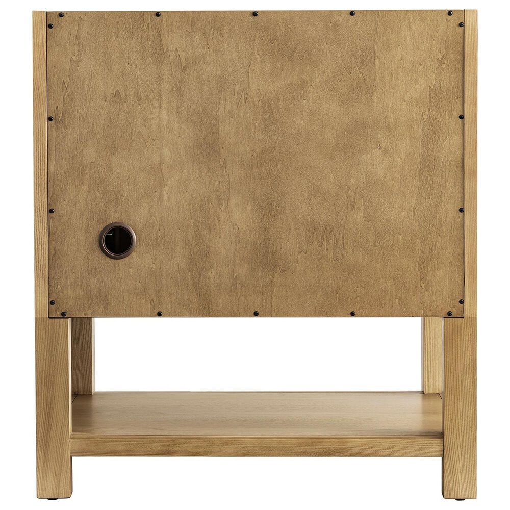 James Martin Vanities Breckenridge 30&quot; Single Bathroom Vanity in Light Natural Oak with 3 cm Lime Delight Quartz Top and Rectangular Sink, , large