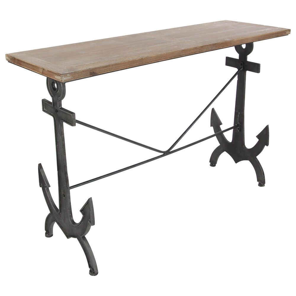 Maple and Jade 31" x 48" Console Table in Brown, , large