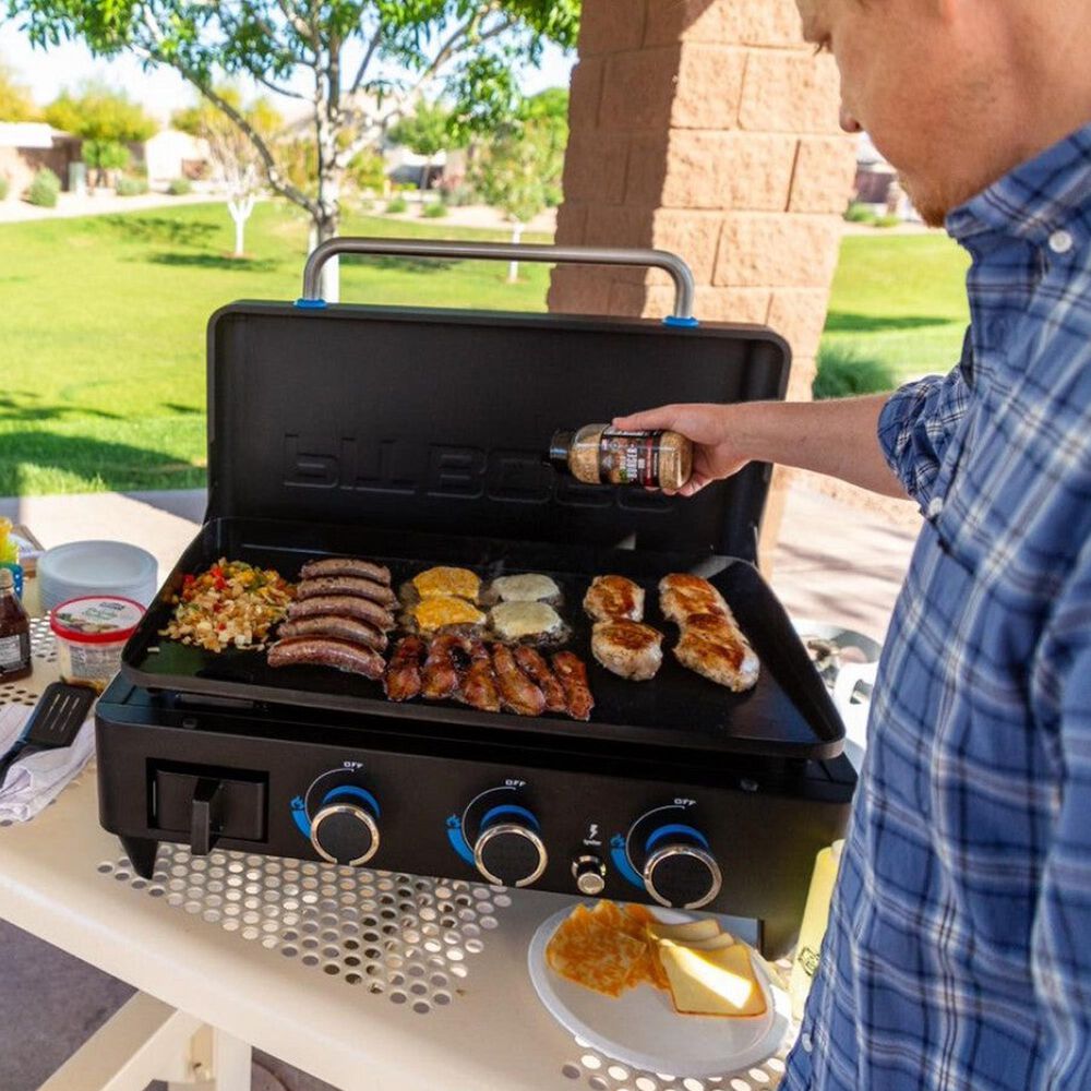 Pit Boss 3-Burner Ultimate Lift-Off Griddle in Black, , large