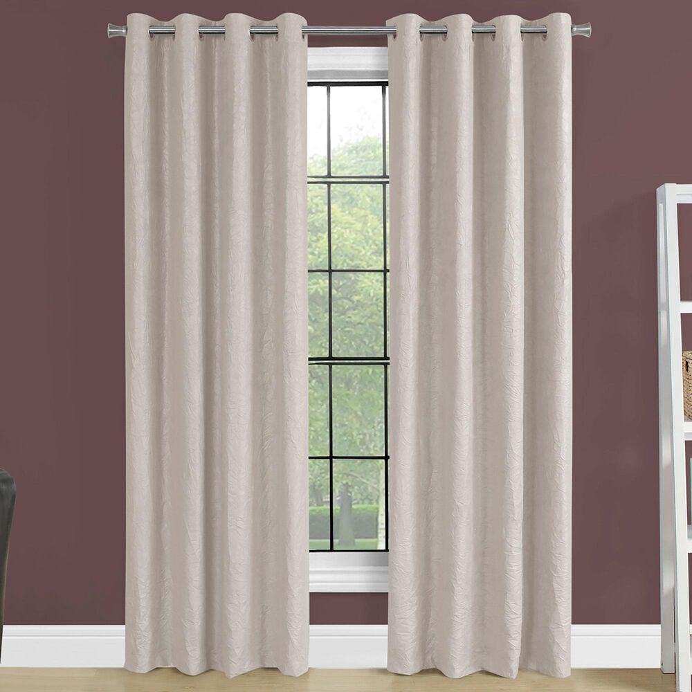 Monarch Specialties 52&quot; x 84&quot; Curtain Panel in Ivory &#40;Set of 2&#41;, , large