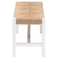 Baxton Studio Prita Dining Bench in White and Brown, , large