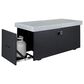 Plank and Hide Rectangular Functional Fire Pit in Black and Concrete, , large