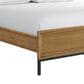 Hawthorne Furniture Newport King Panel Bed in Natural Oak and Matte Black, , large