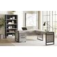 Wycliff Bay Mason L-Shaped Desk in Gray and Black, , large
