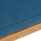 Hearth and Haven Perla Patio Dining Chair with Blue Cushions in Teak (Set of 2), , large