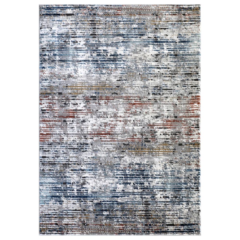 Central Oriental Orient Darindan 2"2" x 7"6" Ivory and Grey Runner, , large