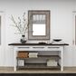 Maple and Jade 29" x 39" Wall Mirror in Distressed Grey and Brown, , large