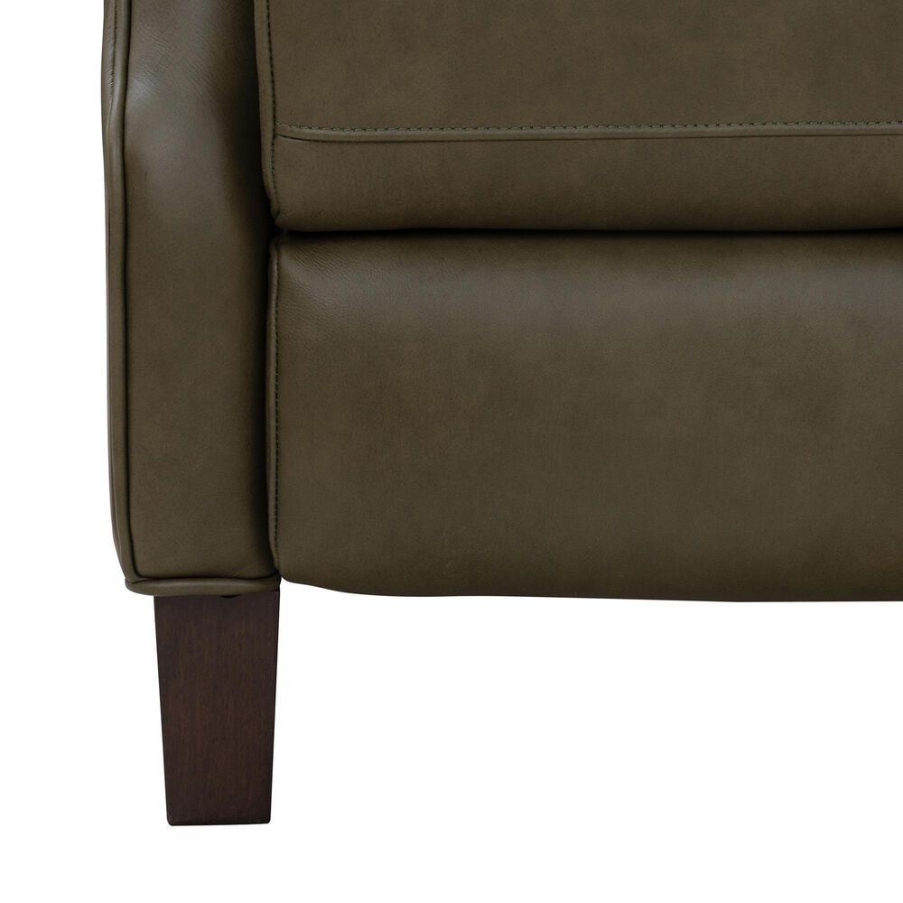 Barcalounger Ledger Leather Push-Back Recliner in Olive, , large