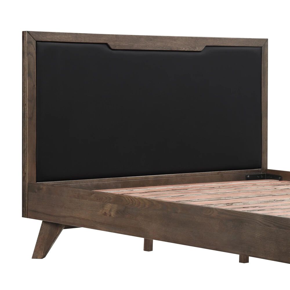 Blue River Astoria Queen Platform Bed in Dark Brown, , large