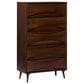 Walker Edison Atticus 4-Drawer Chest in Walnut, , large