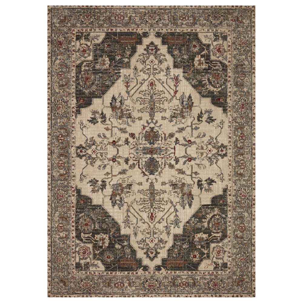 Loloi Jasmine JAS-08 9"6" x 13" Dove and Denim Area Rug, , large