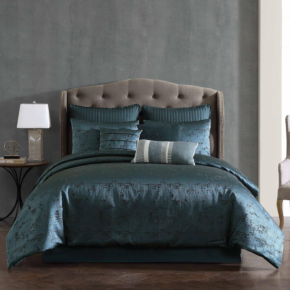 Hallmart Collectibles Dustin 10Piece King Comforter Set in Blue NFM