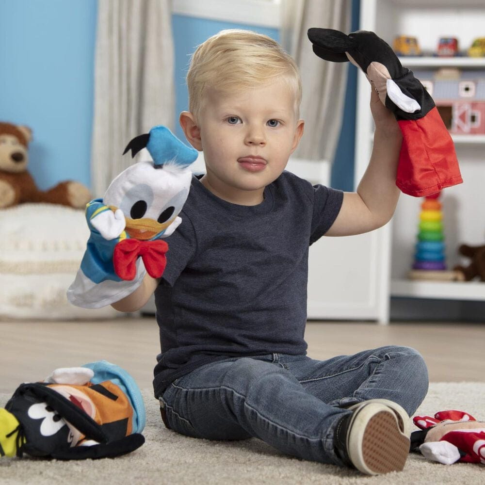Melissa &amp; Doug Disney Mickey Mouse with Friends Soft - Cuddly Hand Puppets, , large