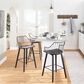Lumisource Winston Counter Stool in Black and Black, , large