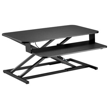 CorLiving Workspace Sit-Stand Desk Converter in Black, , large