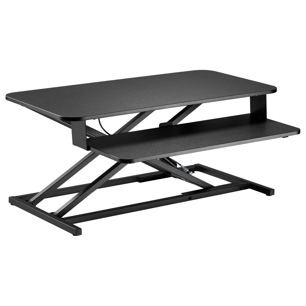 CorLiving Workspace Sit-Stand Desk Converter in Black, , large