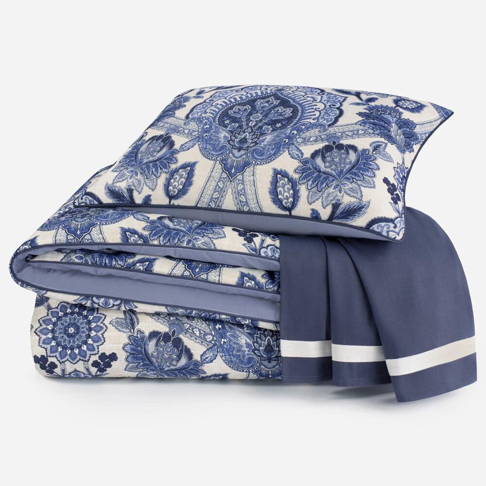 Croscill Home Leland 4Piece California King Comforter Set in Blue and