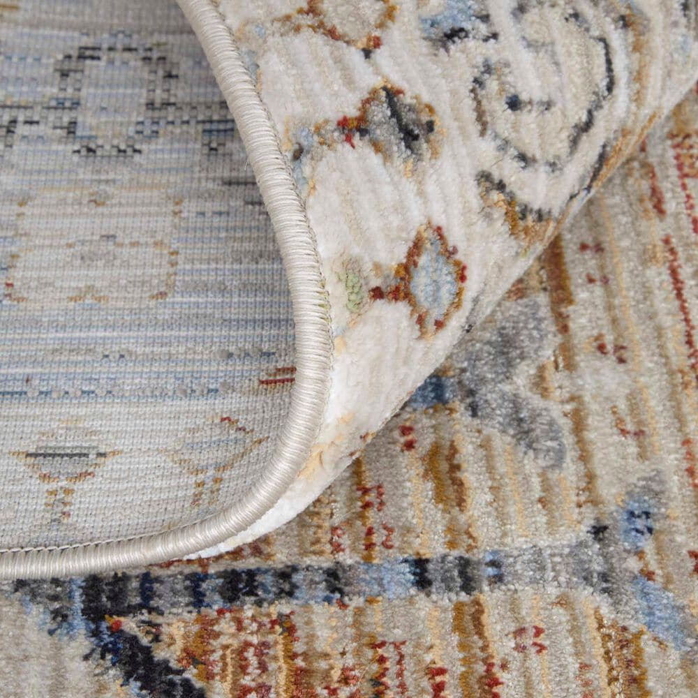 Feizy Melrose 9&#39; x 12&#39;8&quot; Ivory and Rust Area Rug, , large