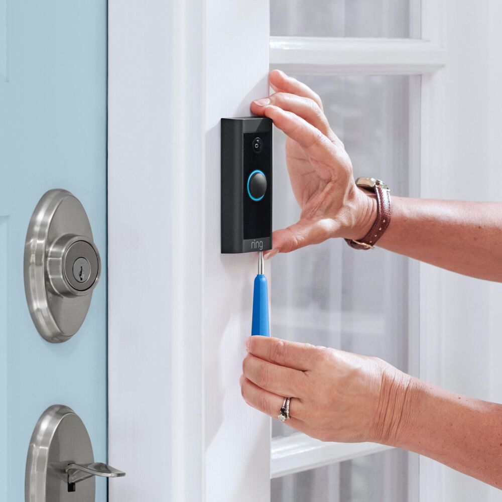 Ring Video Doorbell Wired in Black, , large