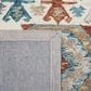 Safavieh Micro-Loop 4" x 6" Ivory and Blue Area Rug, , large
