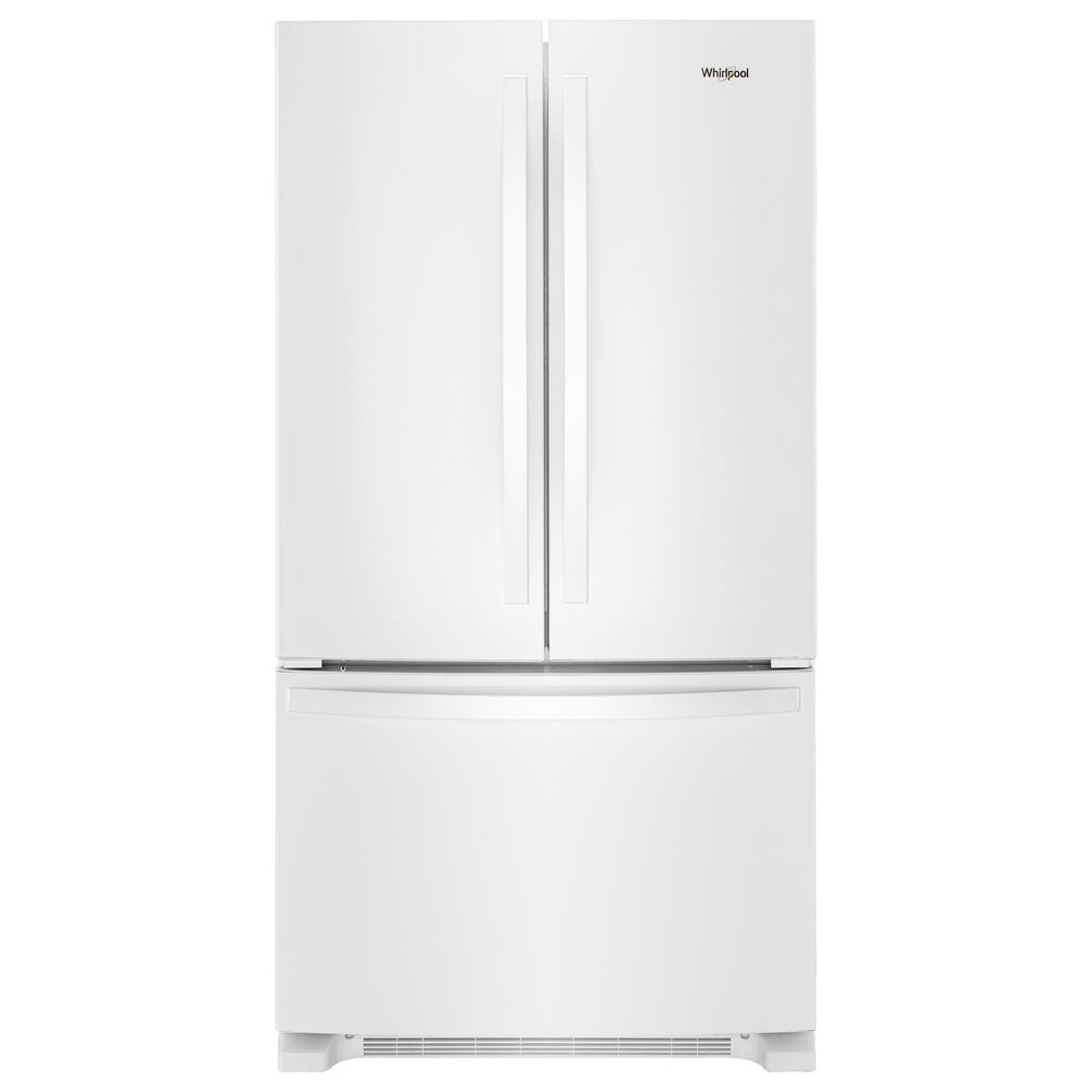 Whirlpool 20 Cu. Ft. Counter-Depth French Door Refrigerator in White, , large