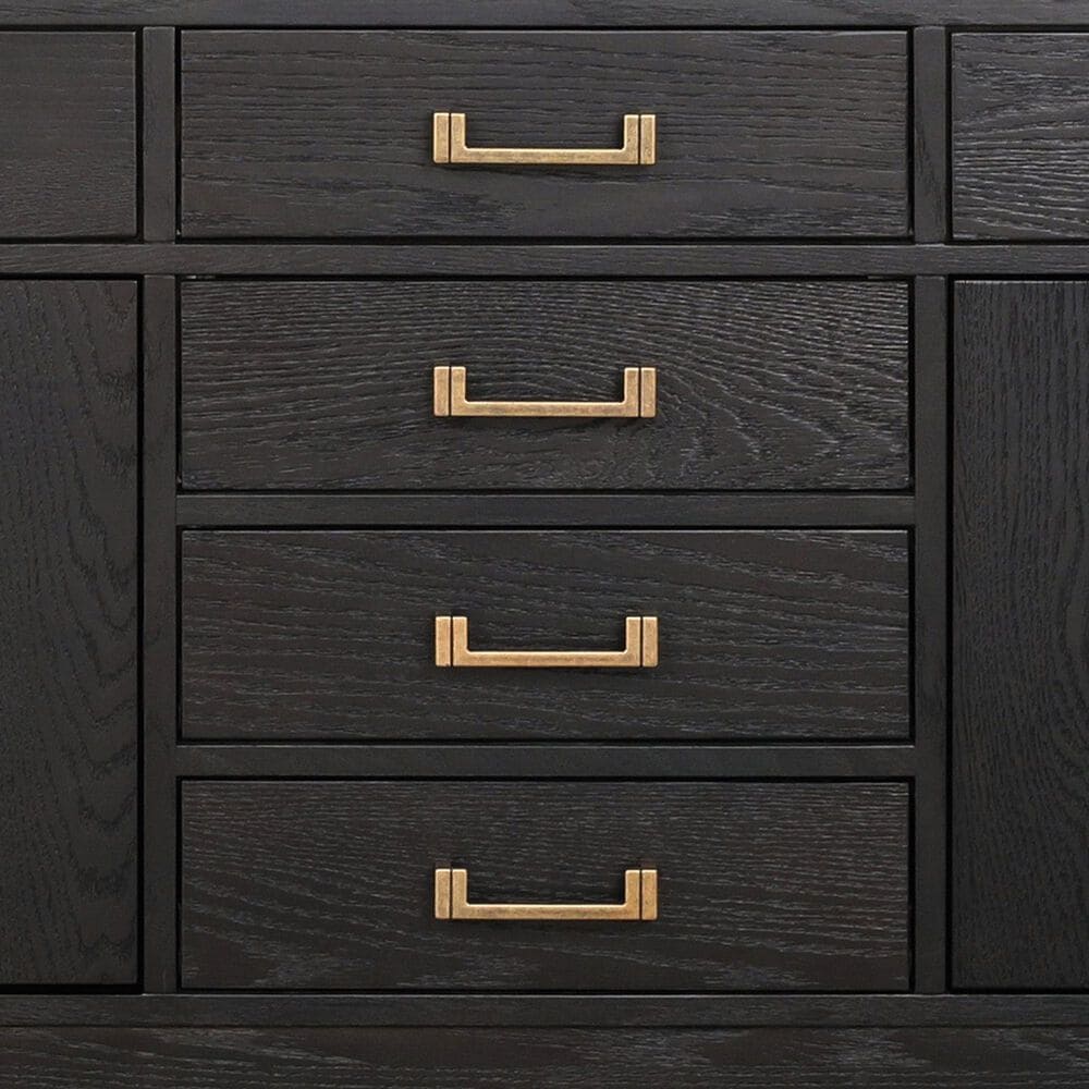Lexora Home Laurel 72&quot; Double Bathroom Vanity in Black Oak with White Cultured Marble Top and Rectangular Sinks, , large