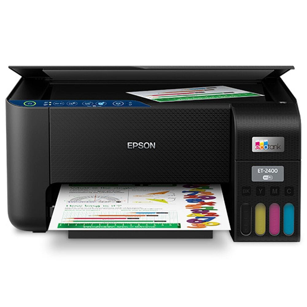 Epson EcoTank ET-2400 Wireless All-in-One Cartridge-Free Supertank Printer with Scan and Copy in Black, , large