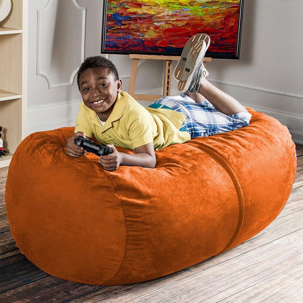 Jaxx 4&#39; Lounger Bean Bag in Mandarin, , large