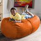 Jaxx 4" Lounger Bean Bag in Mandarin, , large