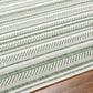 Surya Eagean EAG-2422 Grass Green, Ivory, Dark Green and Seafoam 2" x 2"11" Indoor/Outdoor Area Rug, , large