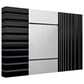 Timberlake Geometric Angle 16" x 24" Canvas Art in Gray/Black/White, , large