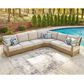 Signature Design by Ashley Silo Point 3-Piece Sectional with Neutral Cushion in Brown, , large