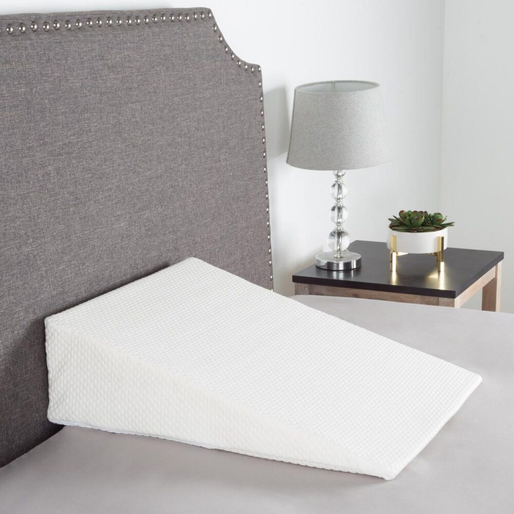 Timberlake Lavish Home Wedge Memory Foam Pillow in Ivory, , large