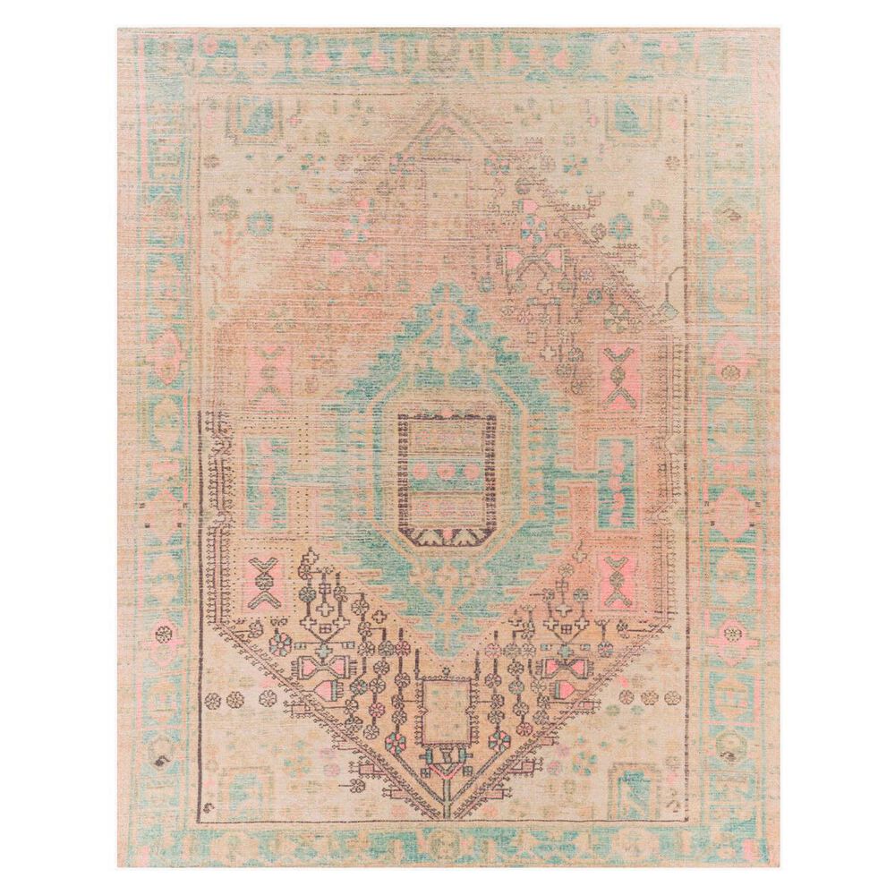Surya Unique UNQ-2305 2" x 3" Pink, Lime, Charcoal and Green Area Rug, , large