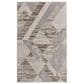 Feizy Vancouver 39NRF 5" x 8" Beige and Brown Area Rug, , large