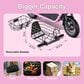 HOMLUX 550W 25-Mile Adults Electric Scooter with Foldable Design in Pink, , large