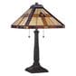 Quoizel Tiffany Bryant 2 Light Table Lamp in Black, , large