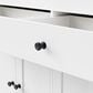 HOMLUX 75" Kitchen Island with Extendable Dining Table in White, , large