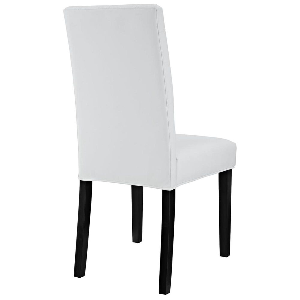 Modway Confer Dining Vinyl Side Chair in White, , large