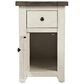 Waltham Madison County Chairside Table in Vintage White, , large