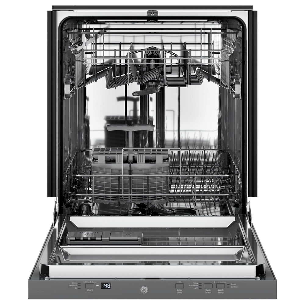 GE Appliances 24" Built-In Stainless Steel Interior Dishwasher with Sanitize Cycle - Panel Sold Separately, , large